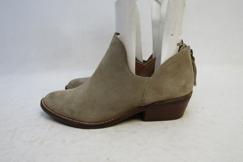 Lucky Brand Womens Size 8.5 M Brown Suede Ankle Fashion Boots Bootie